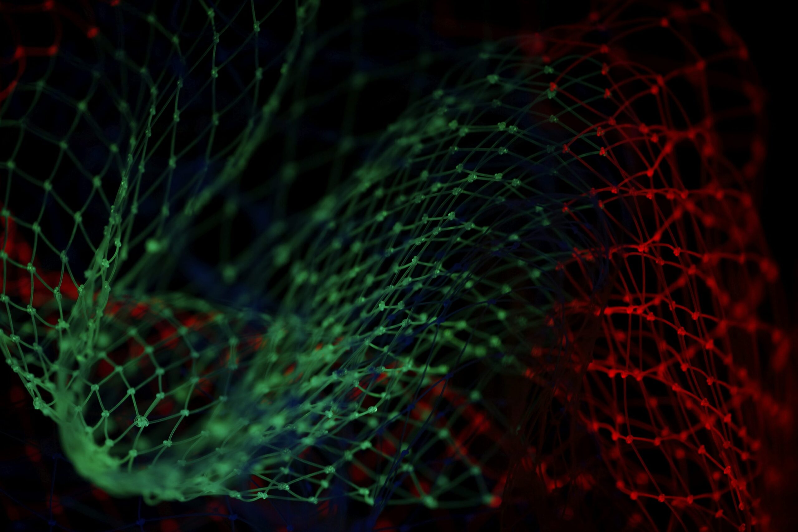 green and red light wallpaper