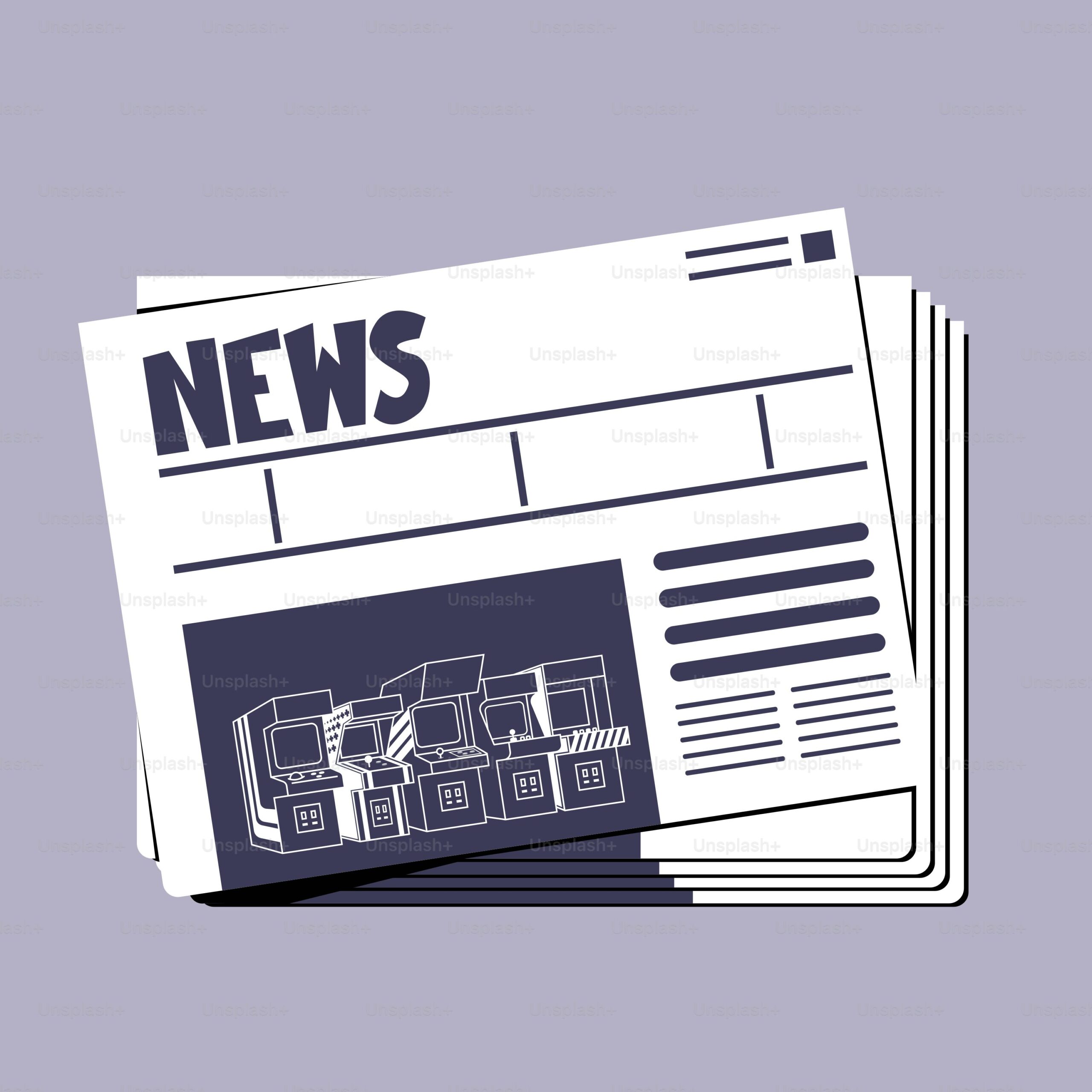 Une pile de journaux posés les uns sur les autres